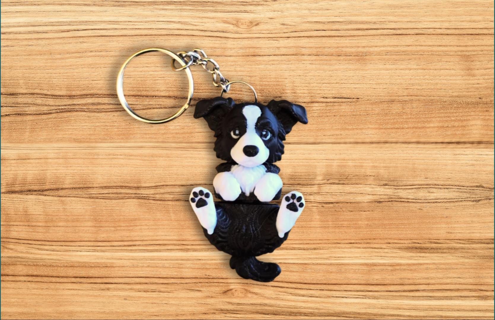 Llavero Perro Border Collie articulado — imagen 1