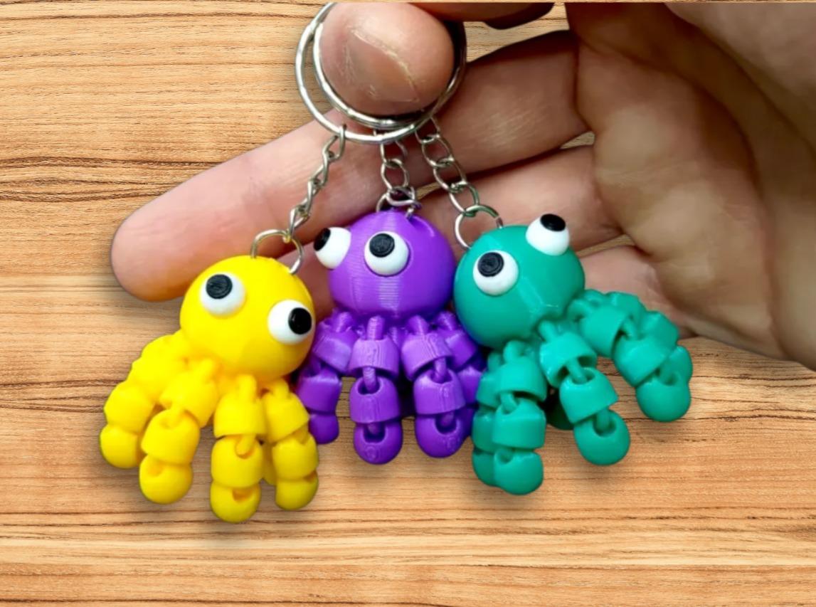 Llavero Pulpo Articulado — imagen 1