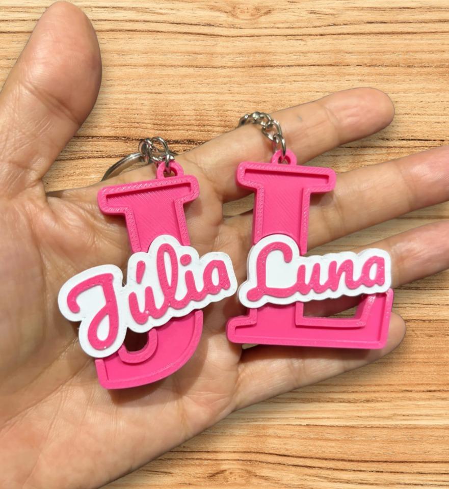 Llavero Inicial+Nombre PERSONALIZABLE — imagen 1